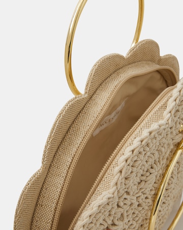 Accessorize Crochet Scallop Ring Bag