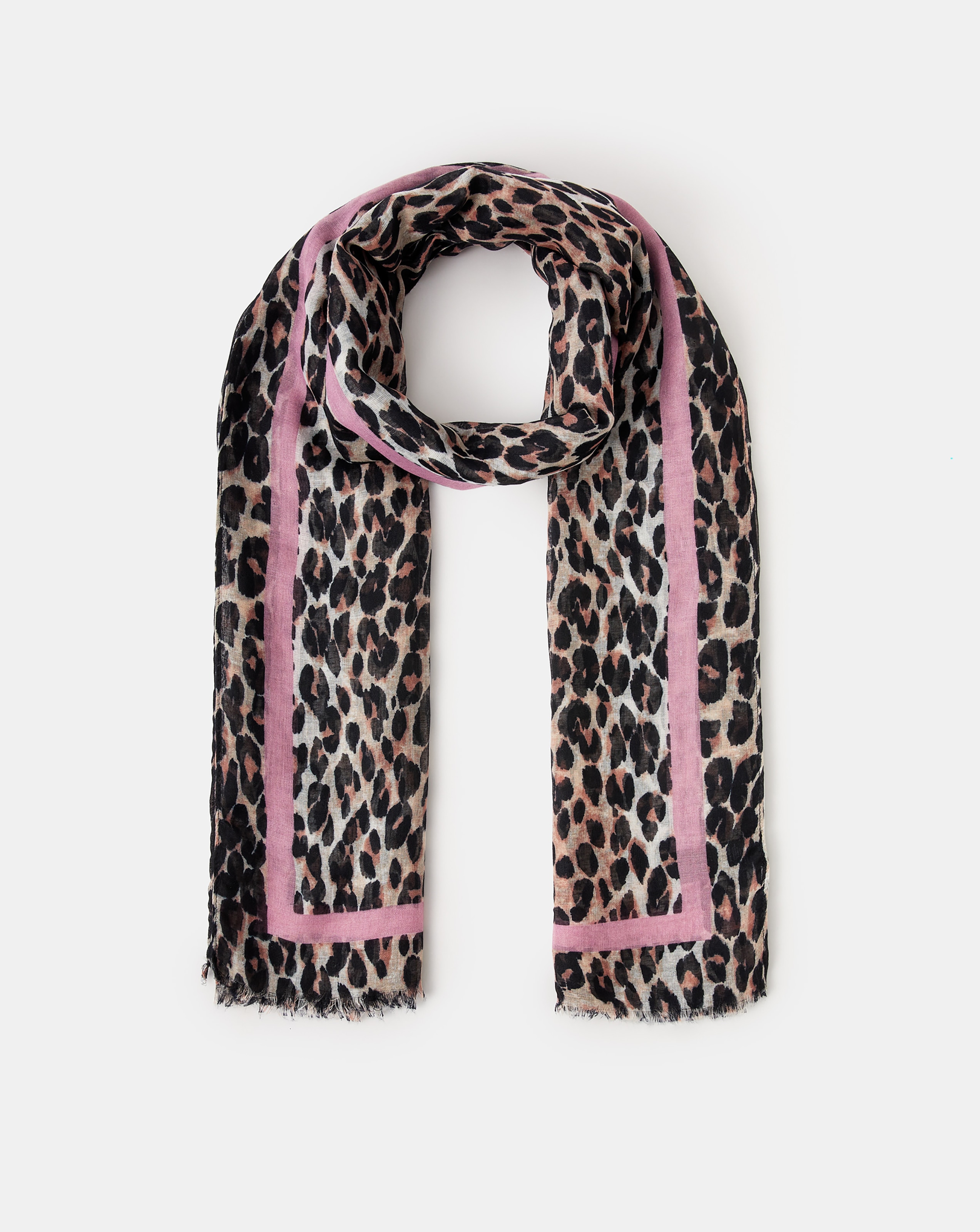 New In - Accessorize Leopard Print Scarf