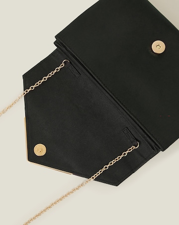 Accessorize Woven Satin Clutch Bag