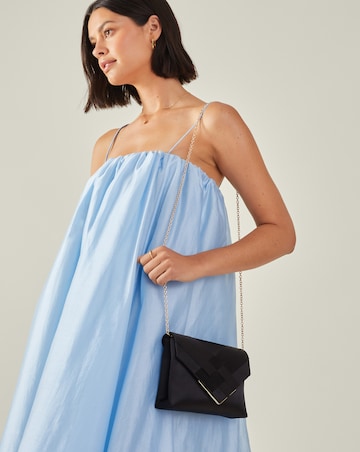 Accessorize Woven Satin Clutch Bag