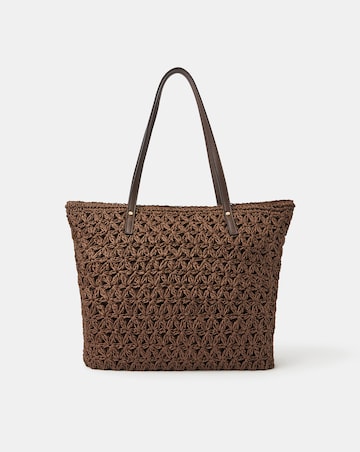 Accessorize Raffia Tote Bag