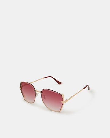 Accessorize Geometric Metal Sunglasses