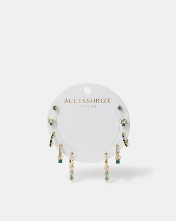 Accessorize Gemstone Earrings Gold