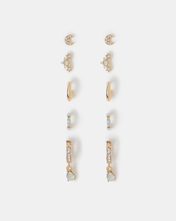 Accessorize Stone Stud & Hoop Earrings