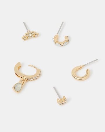 Accessorize Stone Stud & Hoop Earrings