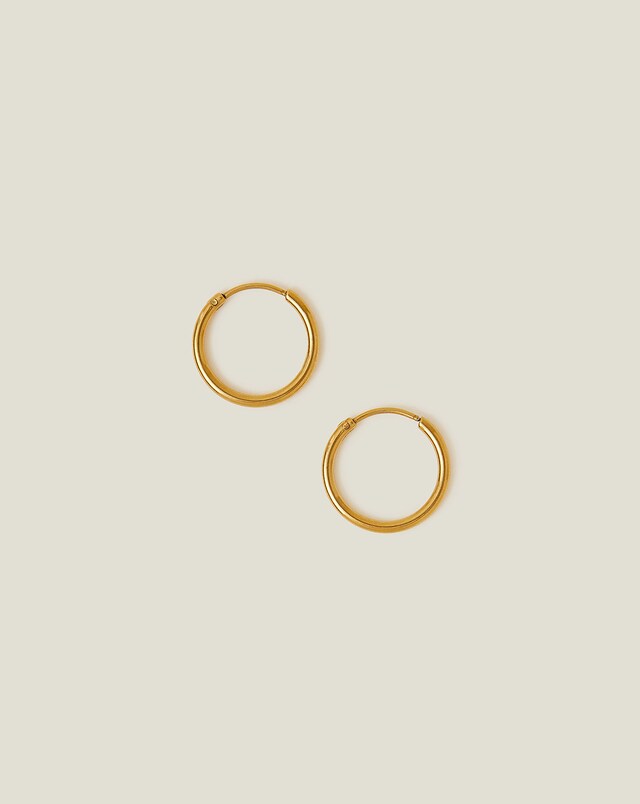 Accessorize Stainless Steel Medium Hoops
