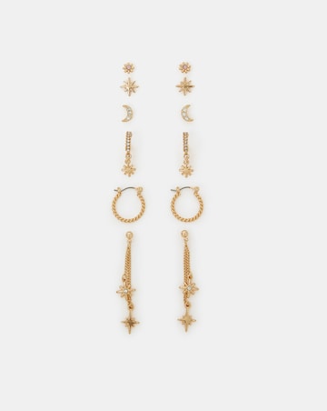 Accessorize Celestial Chain Stud Earring