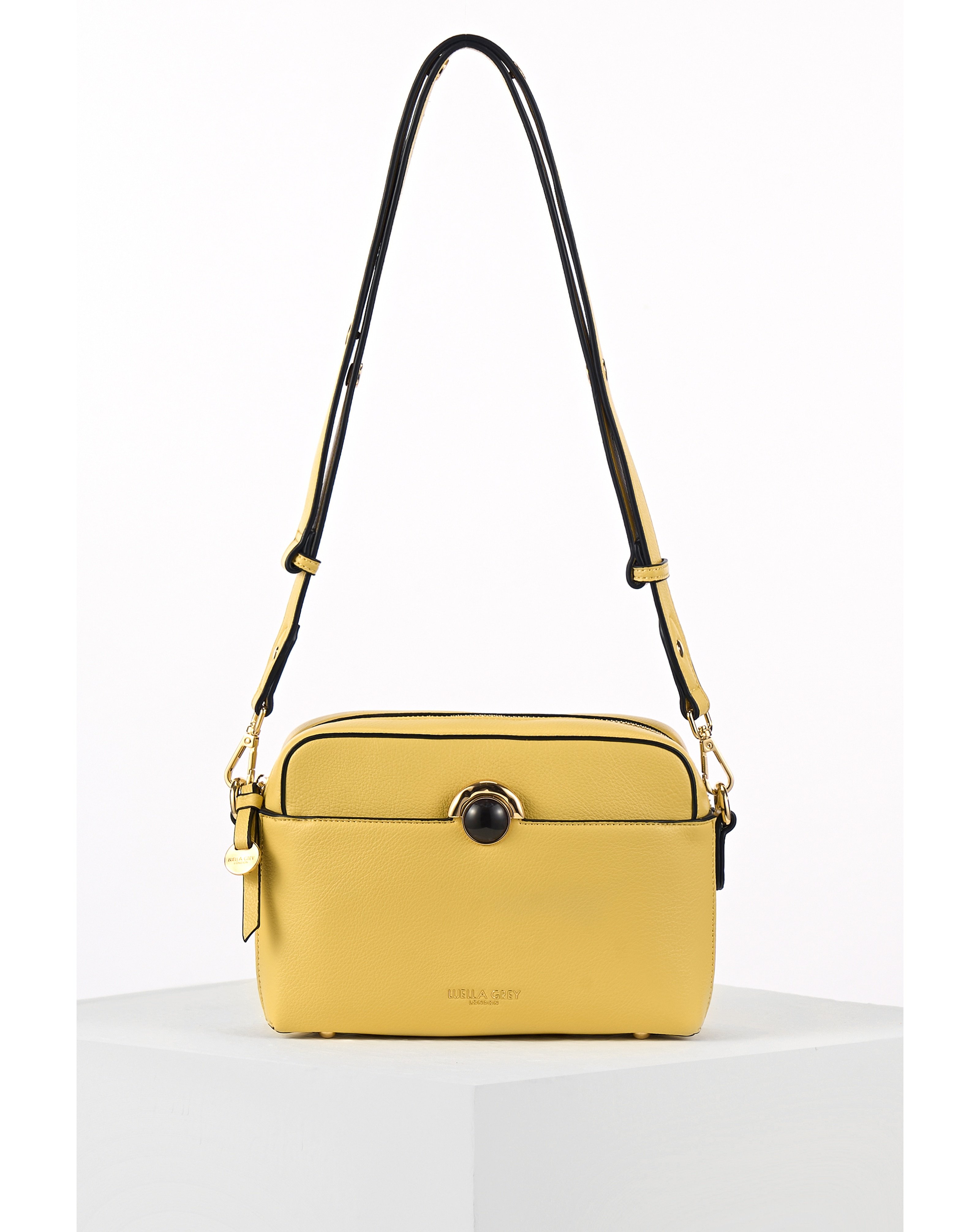 Luella Grey Sian Yellow Camera Crossbody
