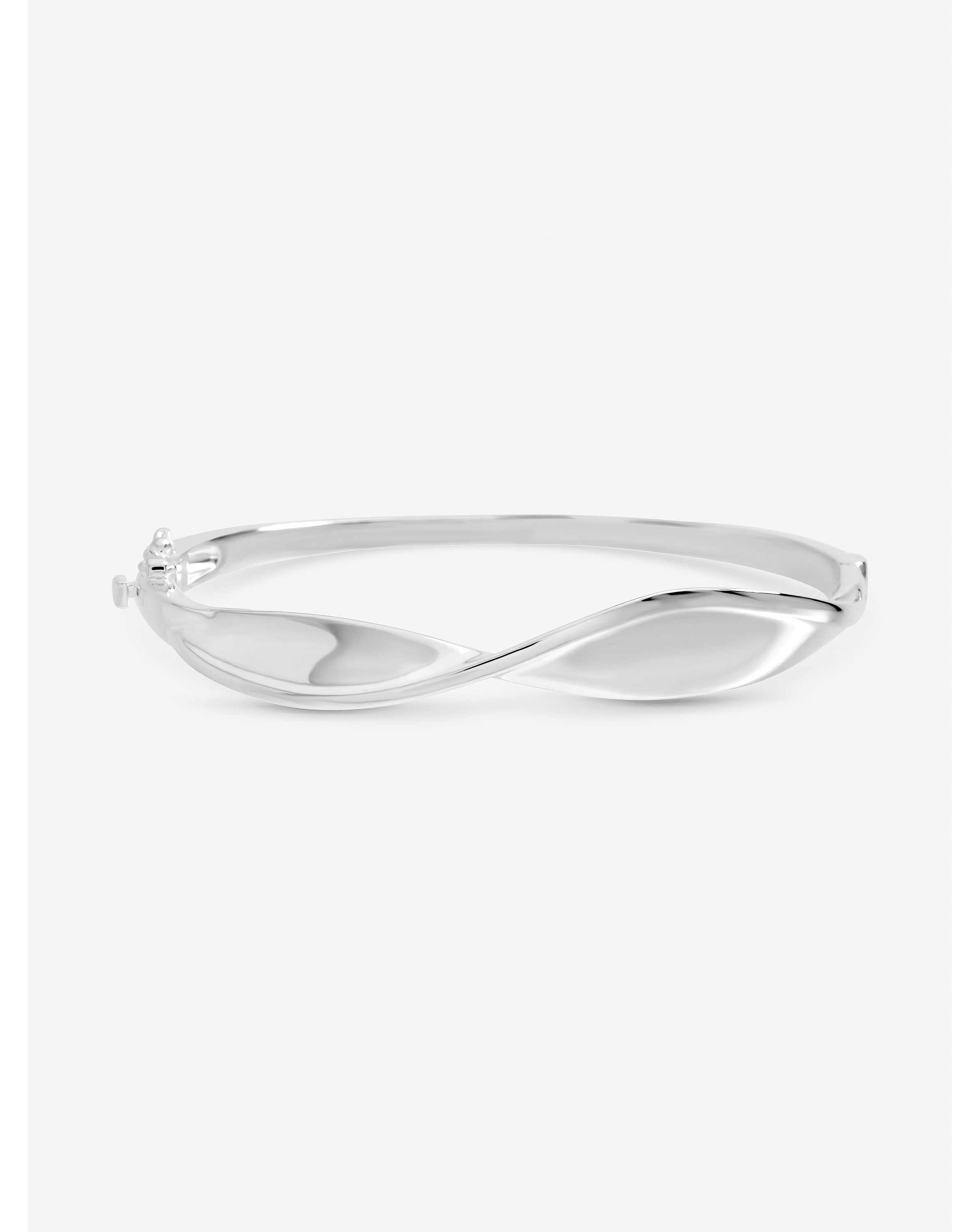 New In - Sterling Silver Plated Wave Bangle