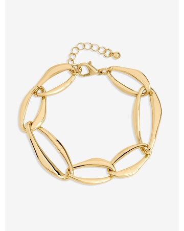 Mood Gold Plated Large Link Chain Bracelet