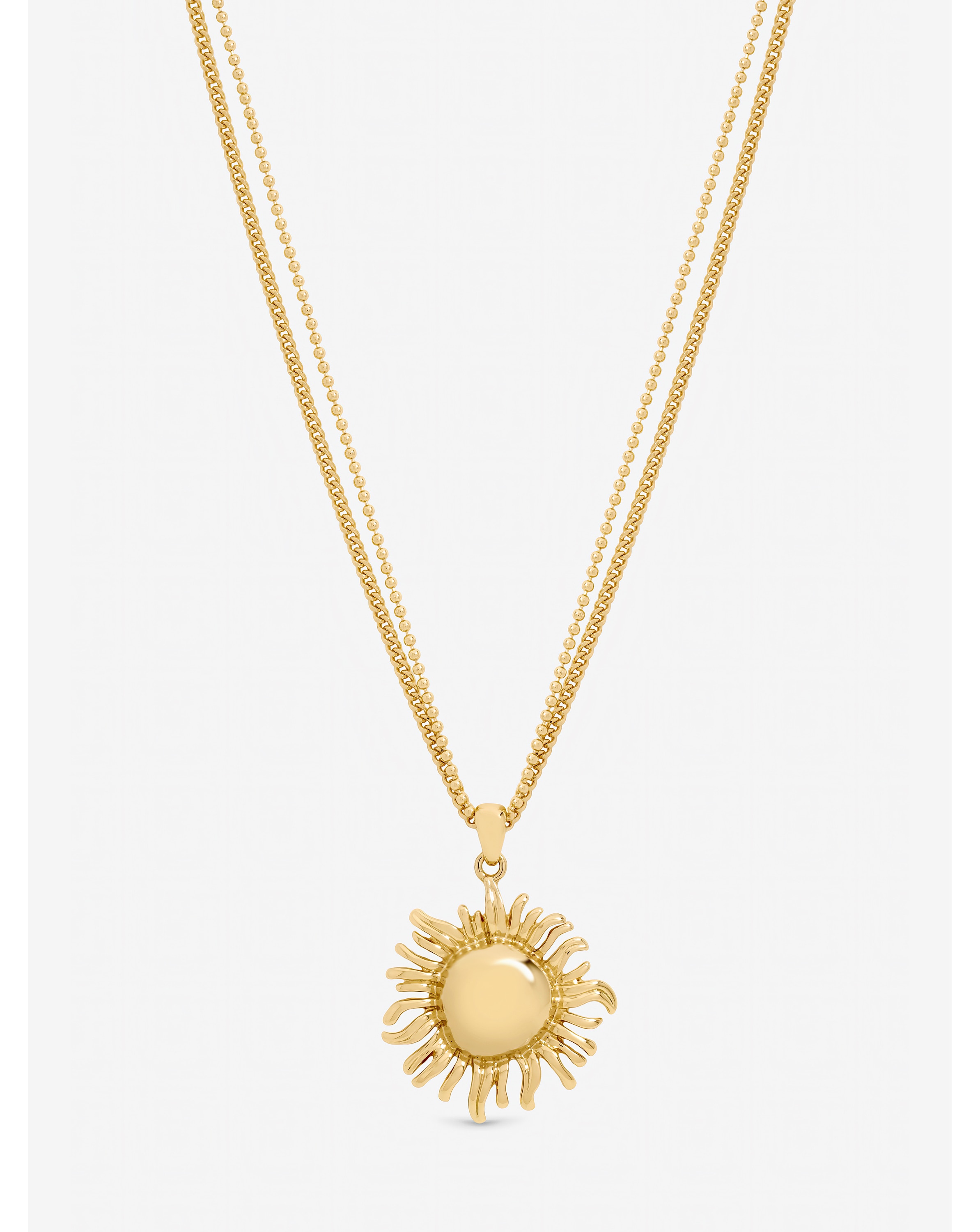New In - Mood Gold Plated Sun Pendant