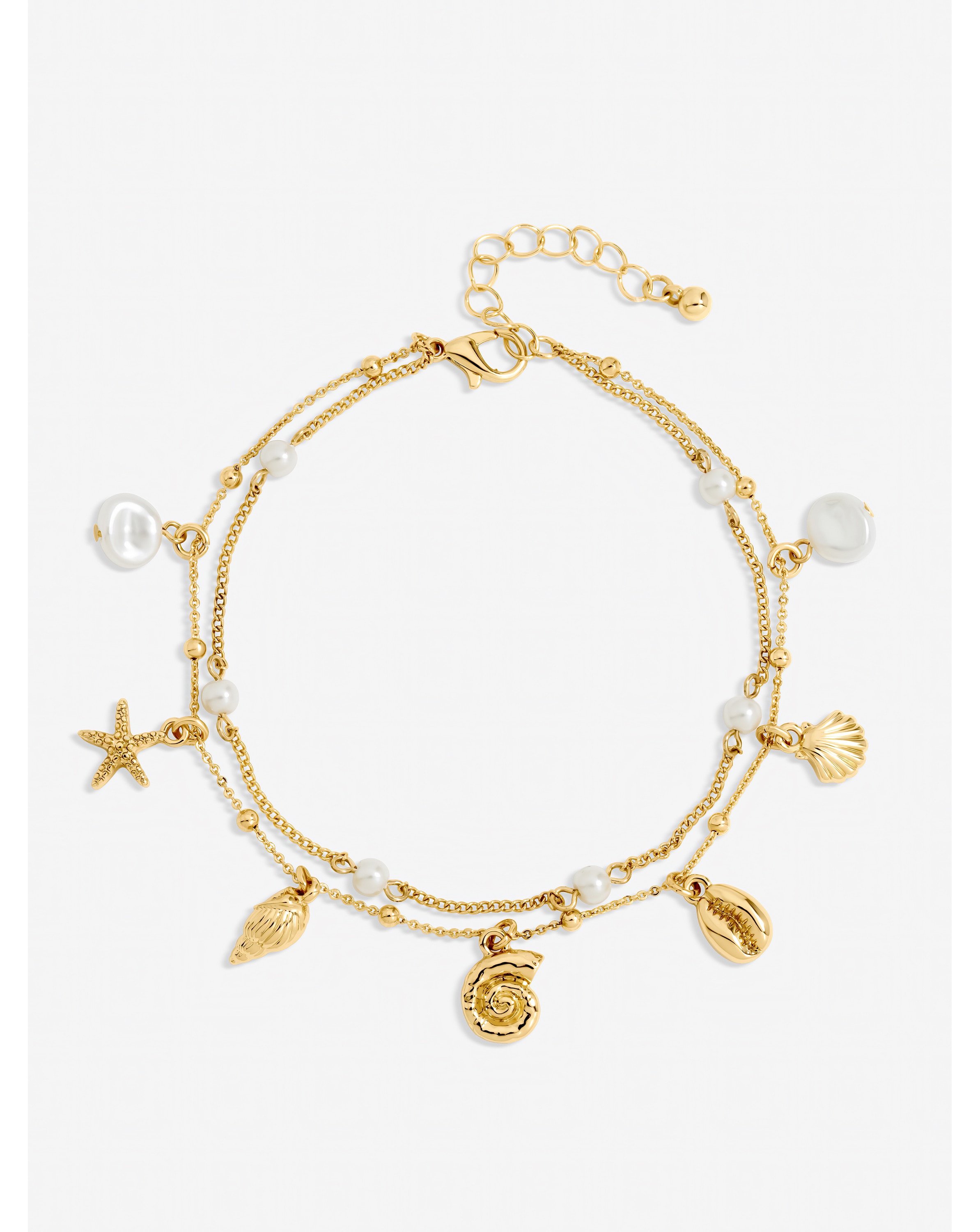 New In - Mood Gold Plated Shell Anklet