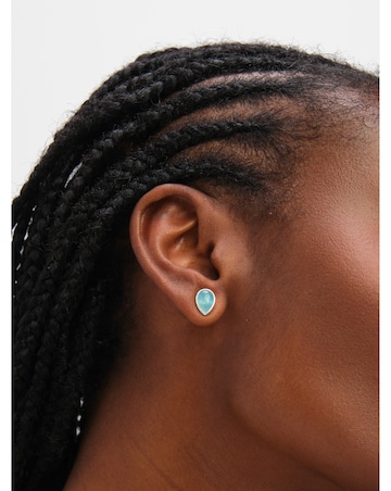 Inicio Sterling Silver Plated Turquoise Peardrop Set - Gift Box