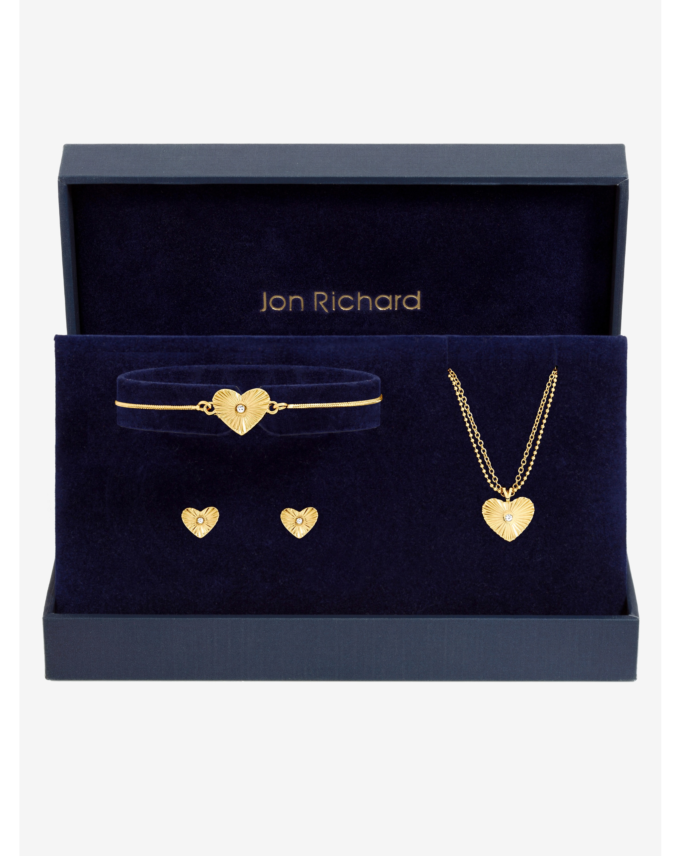Gold Plated Heart Set - Gift Box