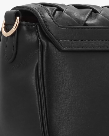 Valentino Bags Ennis Black Woven Shoulder Bag