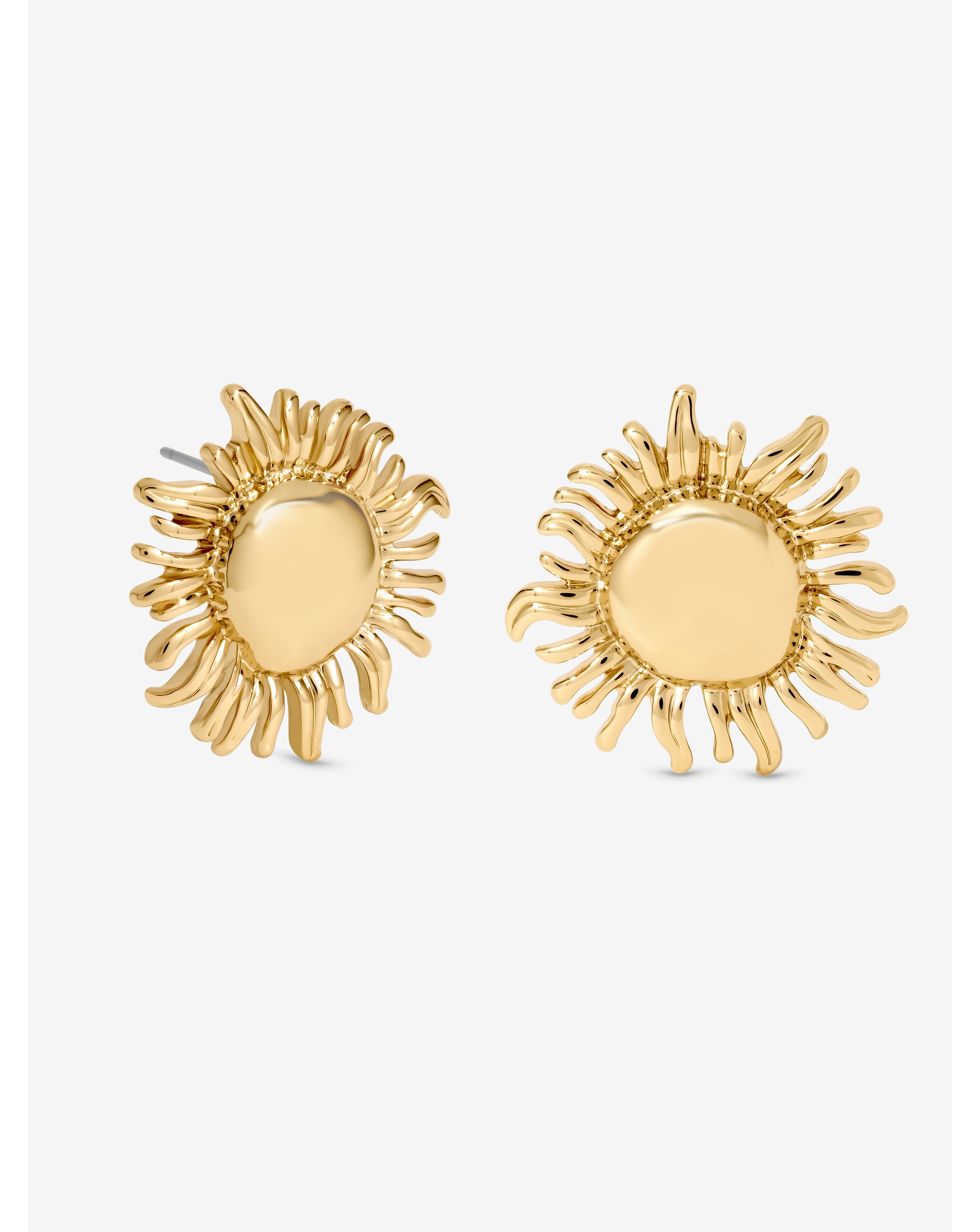 New In - Mood Gold Plated Sun Stud Earrings