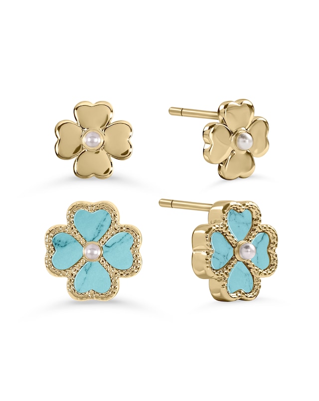 Radley Gold Plated Turquoise Earrings