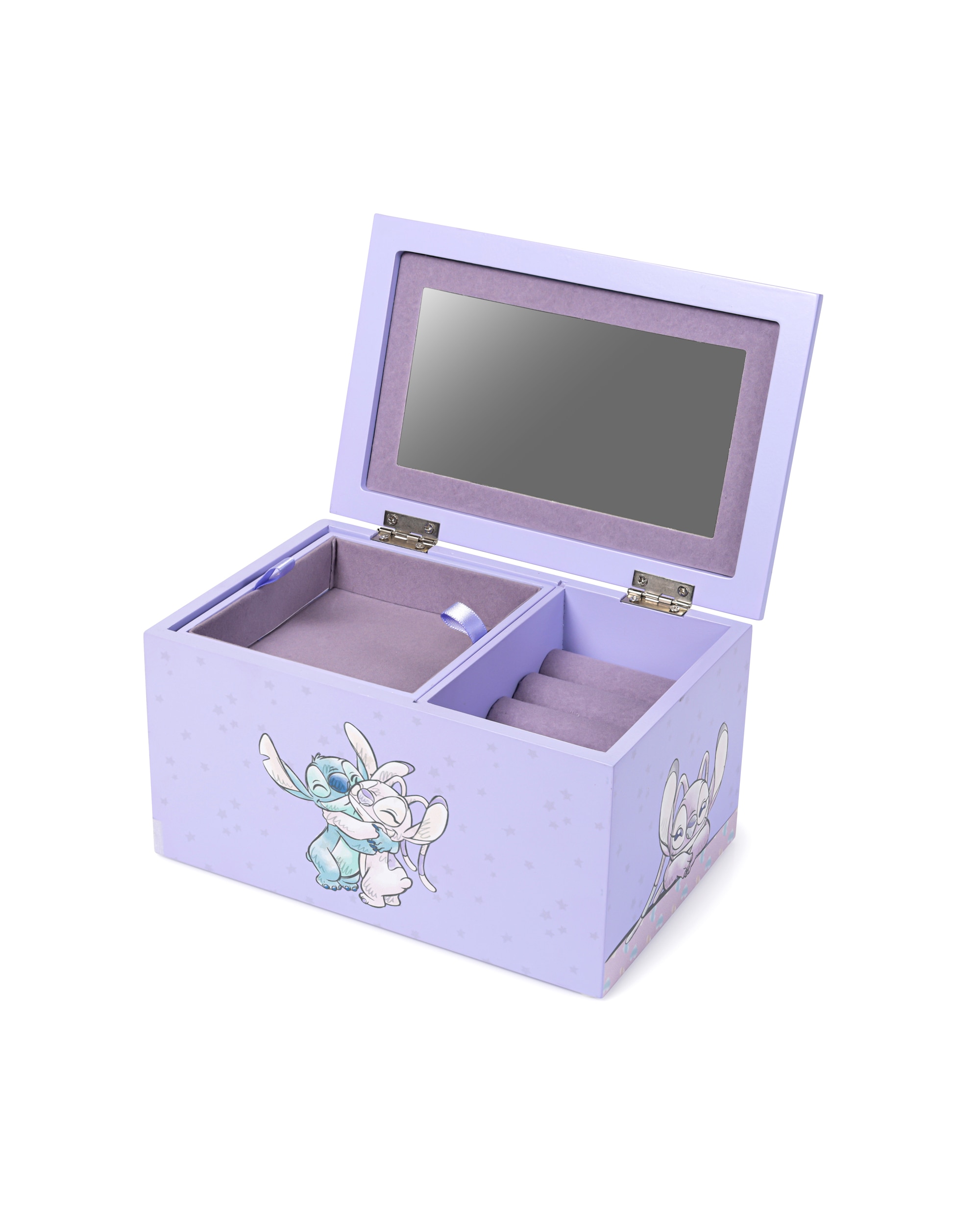 New In - Stitch & Angel Purple Jewellery Box