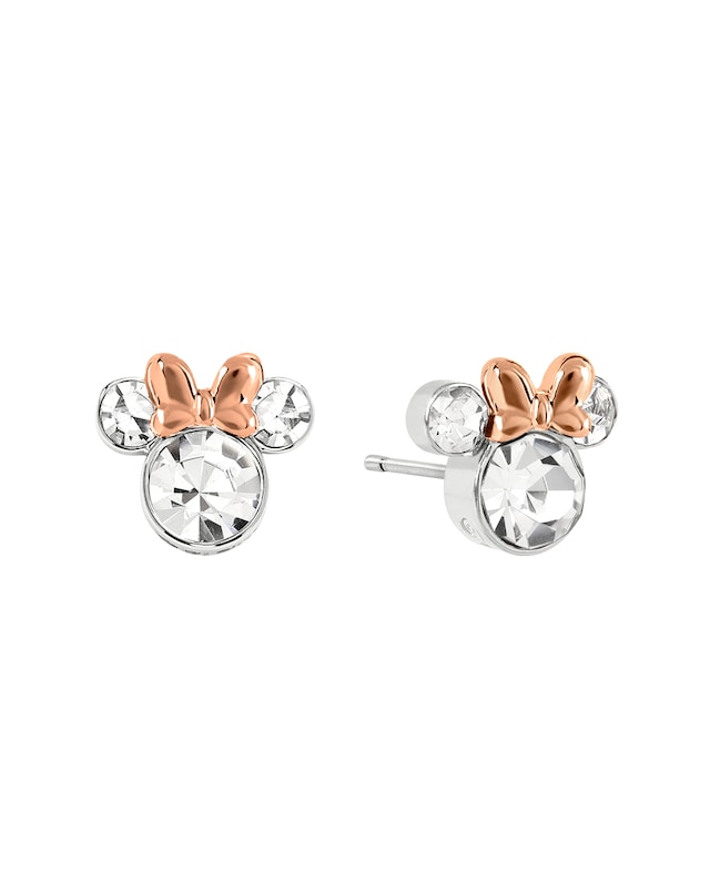 Minnie Mouse Crystal Stud Earrings