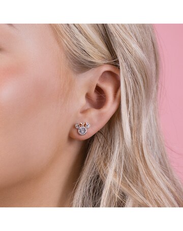 Minnie Mouse Crystal Stud Earrings