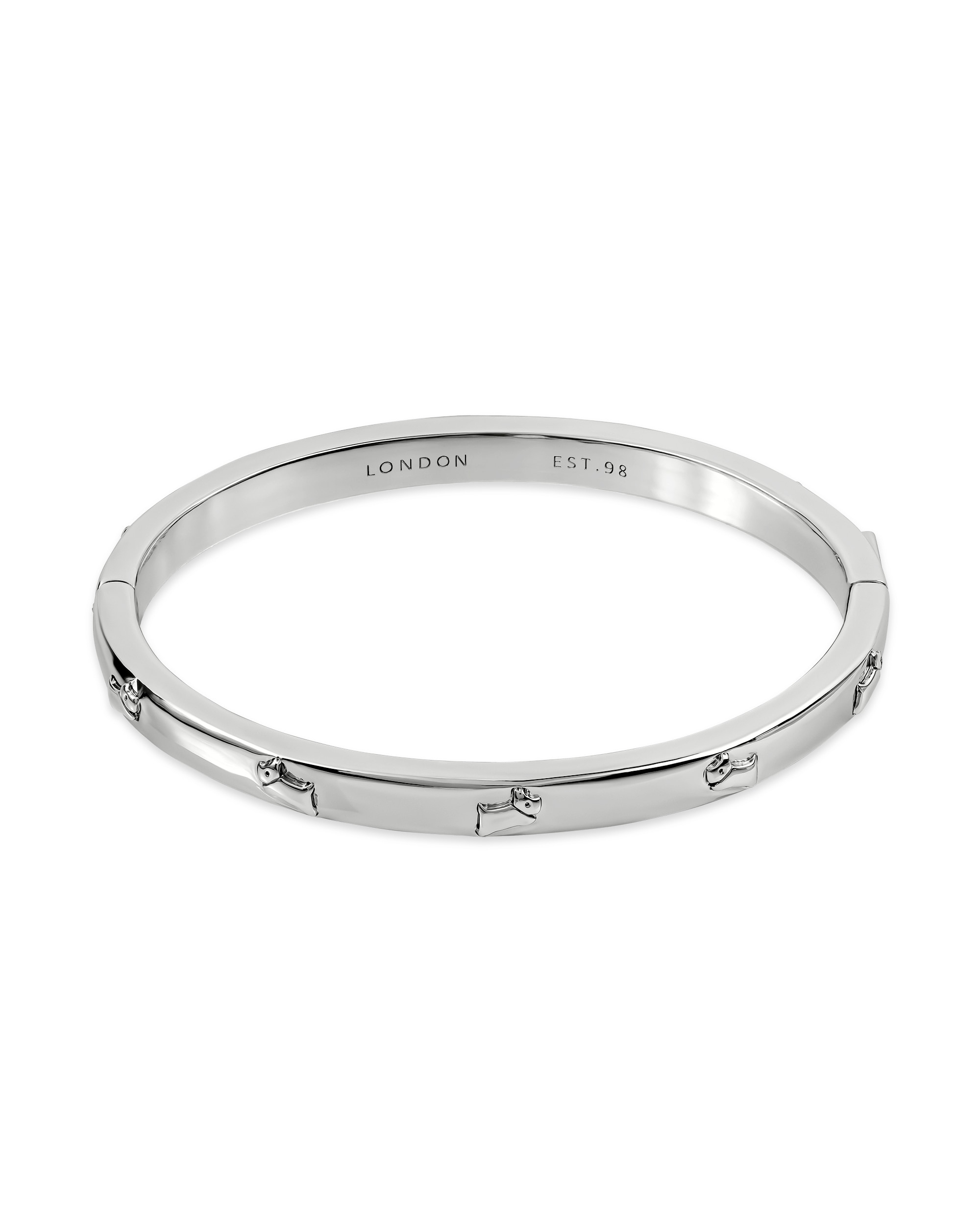New In - Radley Silver Plated Jumping Dog Bangle