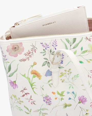Fiorelli Etta Floral White Buckle Tote Bag
