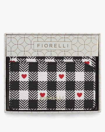 Fiorelli Marnie Gingham Heart Card Case Box Set