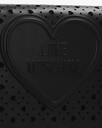 Love Moschino Heart Basket Black Shoulder Bag