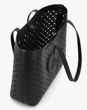 Love Moschino Heart Basket Black Tote Bag