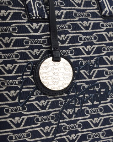 Emporio Armani Canvas Jacquard Denim Tote Bag