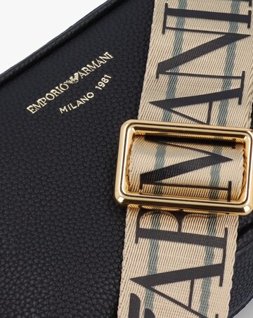 Emporio Armani Piped Black & Silver Camera Bag