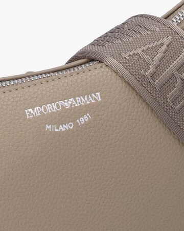 Emporio Armani Lilly Taupe Pebbled Baguette Bag