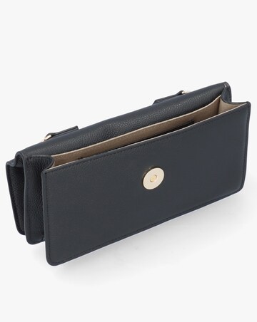 Emporio Armani Mini Black Tumbled Leather Cross-Body Bag