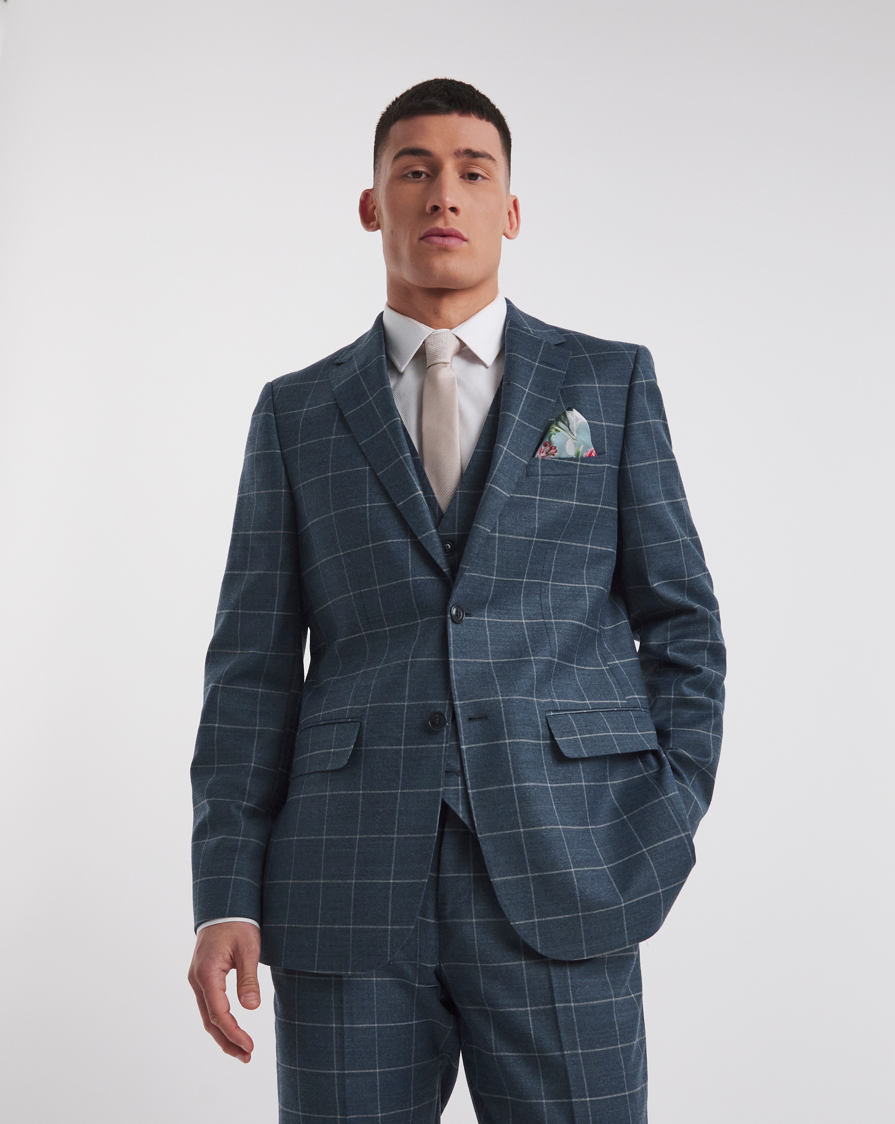 William Hunt Flannel Suit Jacket Long