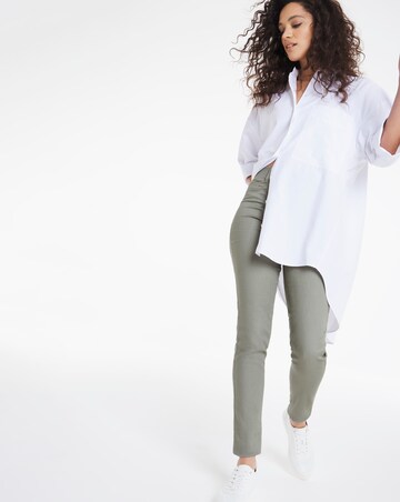 Bella Khaki Pull On Slim Leg Jeggings