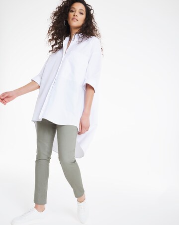 Bella Khaki Pull On Slim Leg Jeggings