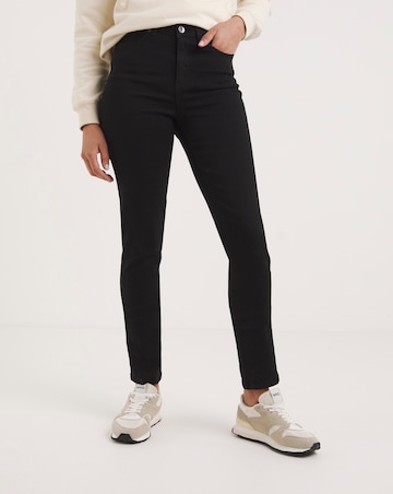 Simply Be Lexi Black High Waist Super Soft Slim Leg Jeans