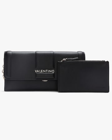 Valentino Bags Brass Black Debossed Cross-Body Bag