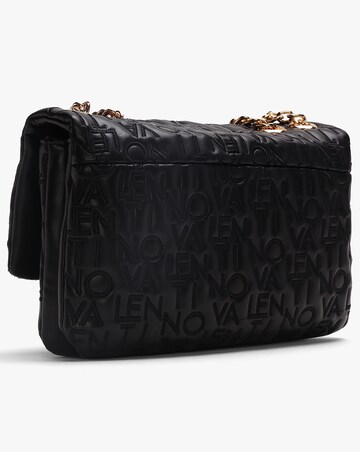 Valentino Bags Dram Black Embroidered Logo Cross-Body Bag