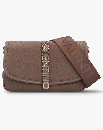 Valentino Bags Zeno Taupe Tumbled Cross-Body Bag