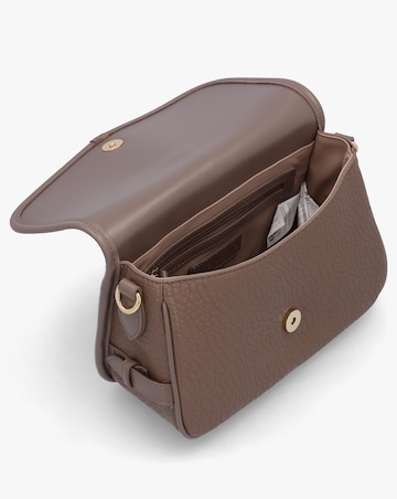 Valentino Bags Zeno Taupe Tumbled Cross-Body Bag