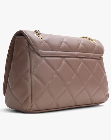 Valentino Bags Ocarina Quilted Taupe Satchel Bag