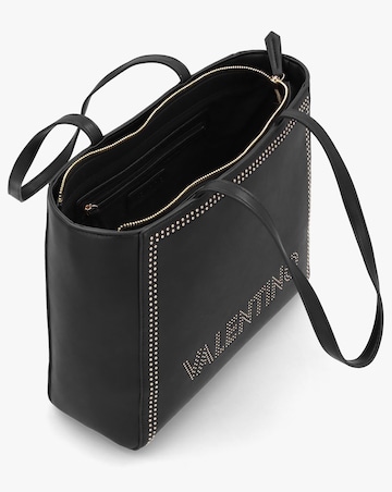 Valentino Bags Shine Black Shopper Bag