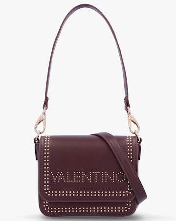 Valentino Bags Shine Burgundy Cross-Body Bag