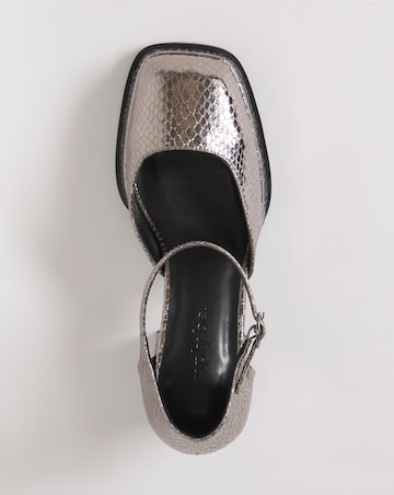 Coralie Metallic Platform Heeled Shoes - Extra Wide Fit (EEE)