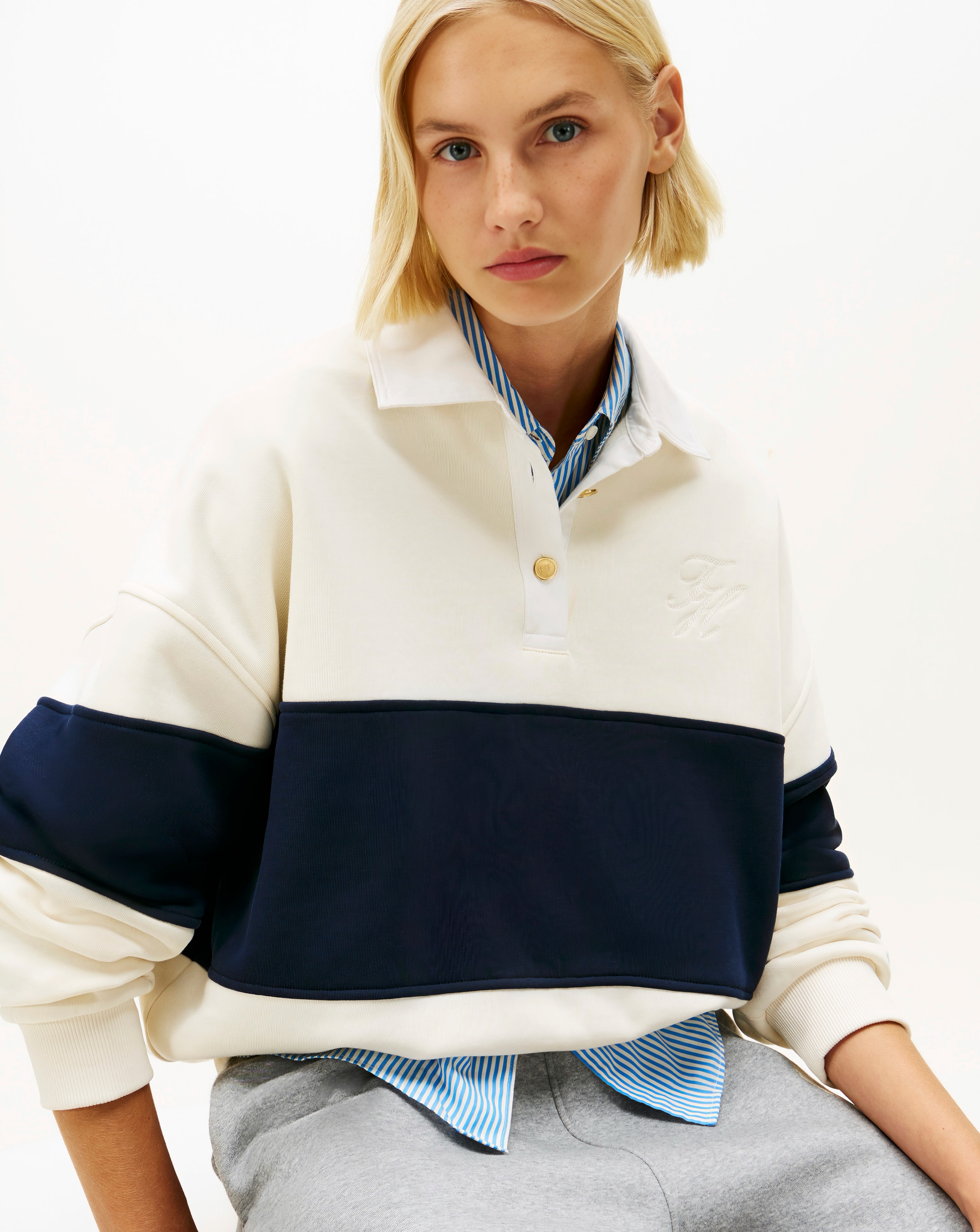 New In - Tommy Hilfiger Rugby Fleece Sweatshirt