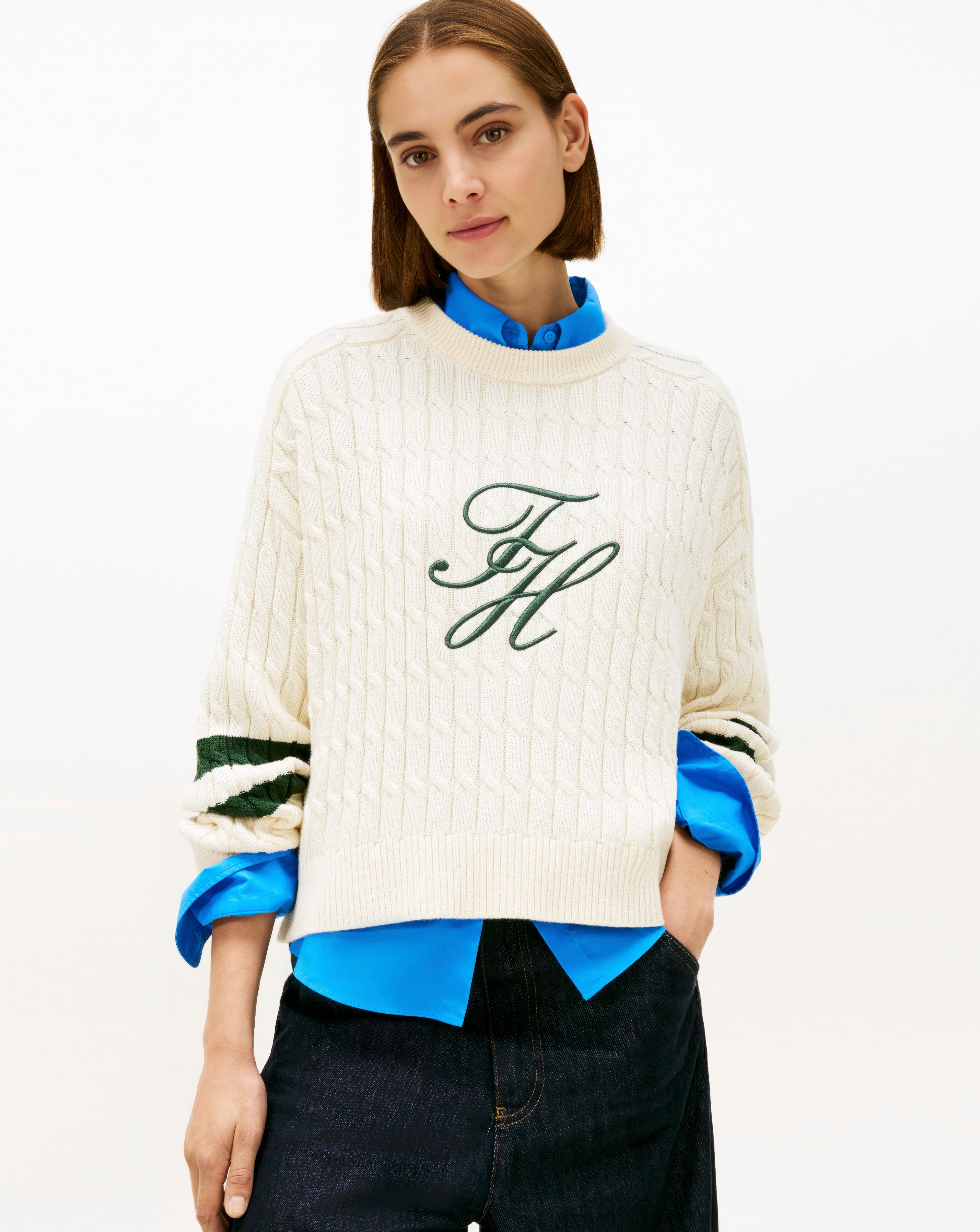Tommy Hilfiger Textured Graphic Sweater