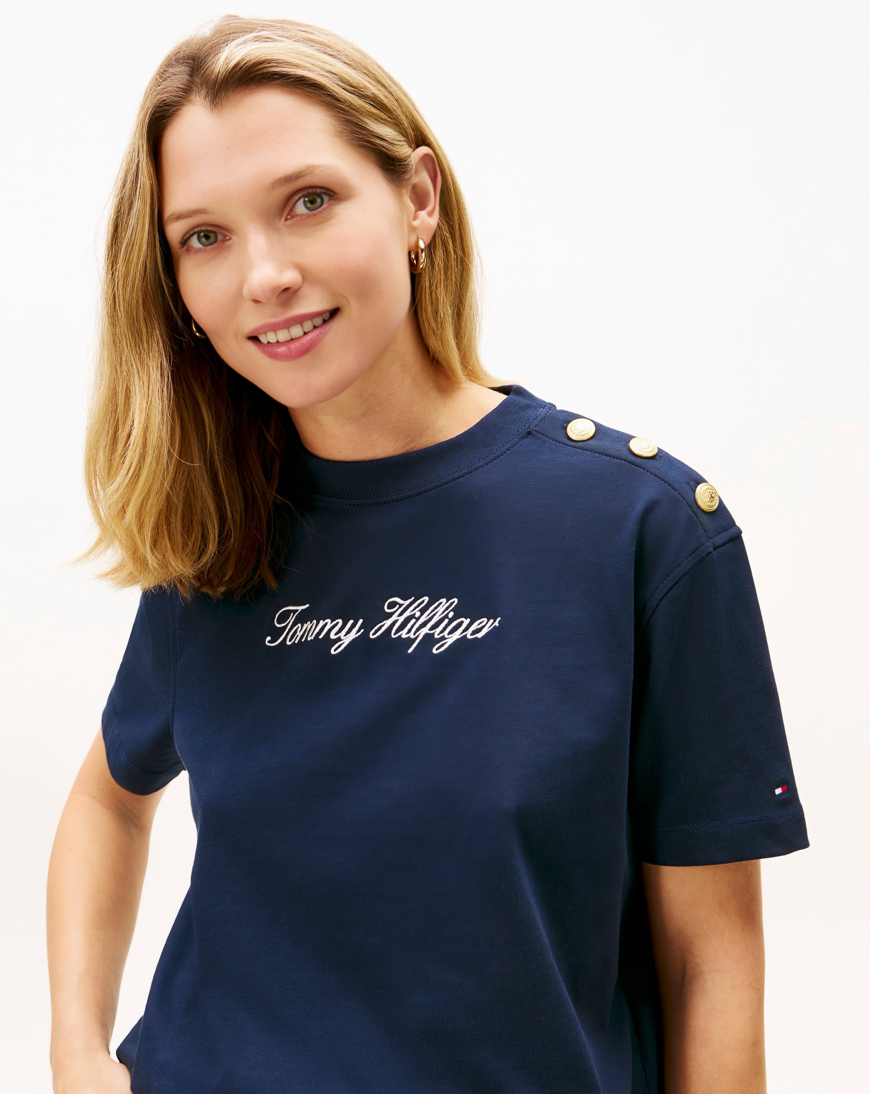 New In - Tommy Hilfiger Script Modern T-Shirt
