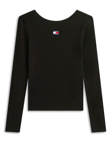 Tommy Jeans Slim Badge Rib T-Shirt