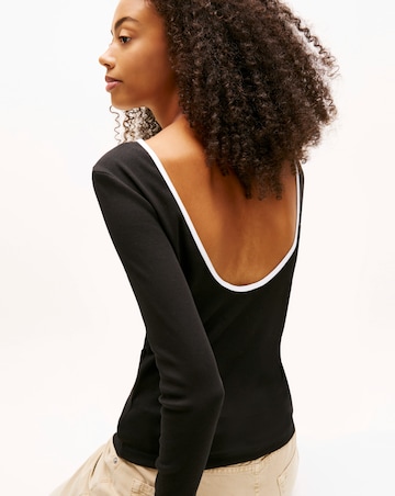 Tommy Jeans Slim Badge Rib T-Shirt